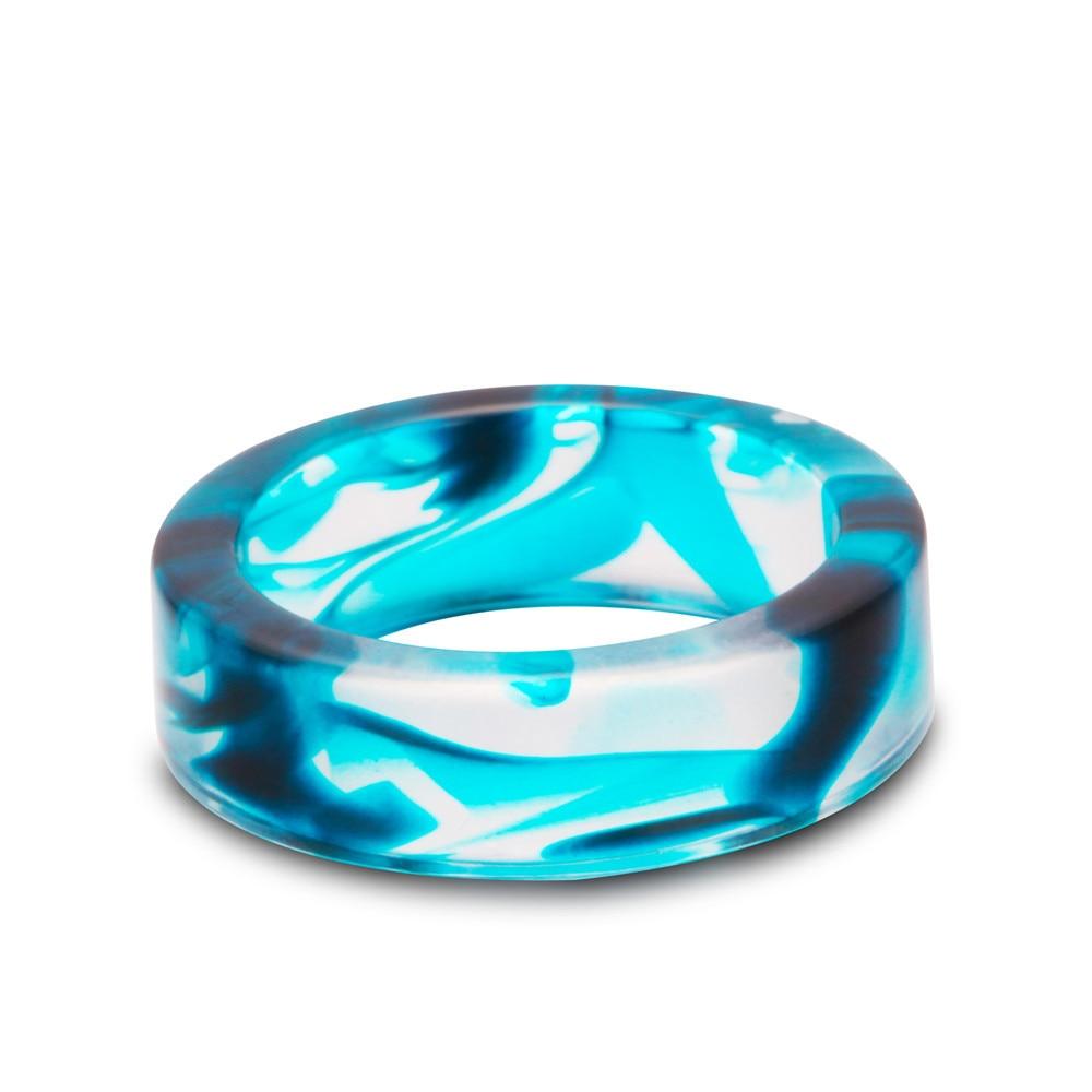 6 мм узор кроваво-фиолетового синего кольца романтический вампир смола стопка вечерние кольца ювелирные изделия для мужчин и женщин