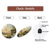 Round Glass Wall Clock 30x30cm Personalized Design Silent Quartz Movement for Living Room