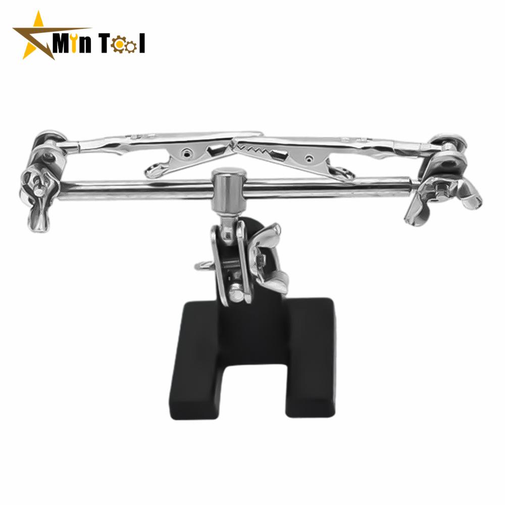 Welding Auxiliary Clip Electric Circuit Board Welding Iron Bracket Adjustable Magnifying Soldering Clamp Repair Tool