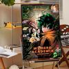 Мой герой A-Academia Deku постер аниме постеры липкие HD качество настенное искусство ретро постеры для дома кавайные постеры для декора комнаты