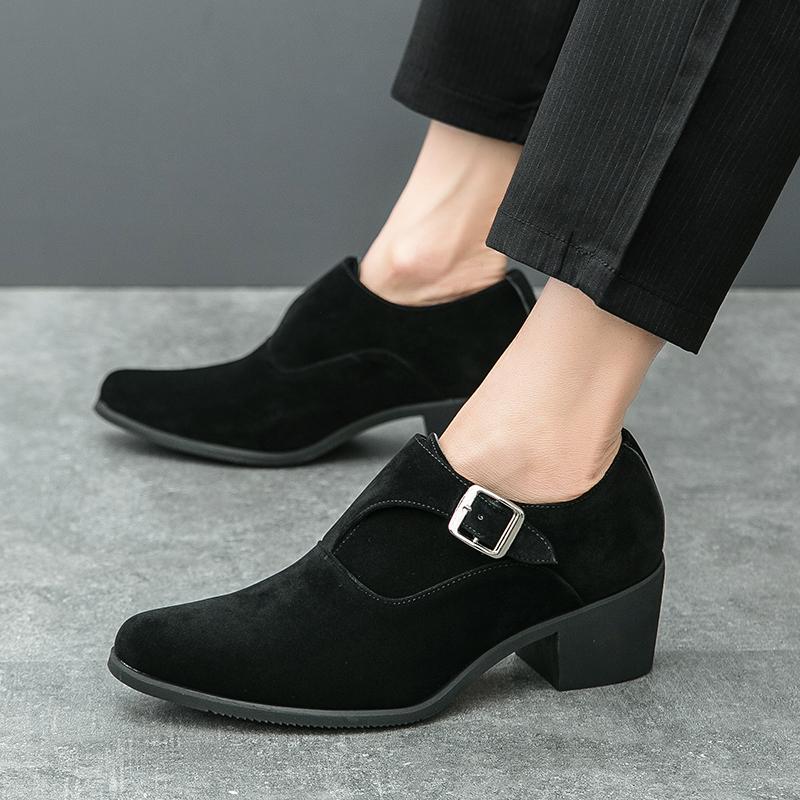Мода Модные и трендовые мужские туфли, увеличивающие рост Повседневные Деловые Офисные Рабочие Свидания Свадебные Мужские дизайнерские туфли