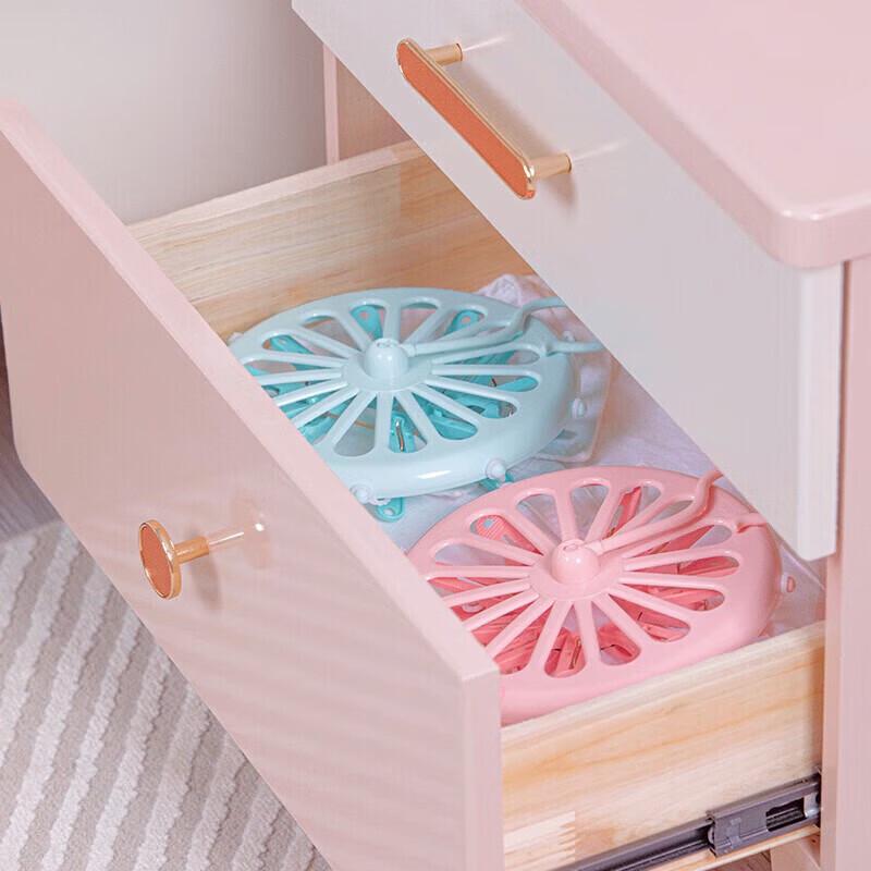 CHAHUA Round Multi-functional Sock Drying Rack with 9 Clips