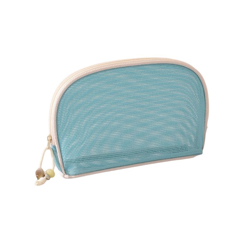 Large Capacity Mesh Makeup Bag Breathable Cosmetic Storage Bag Travel Toiletry Bag Women