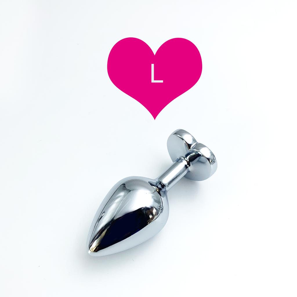 Heart Base Metal Anal Plug Stainless Beginner Butt Plug Masturbation Stimulator Tool Sex Massager Adult Sex Toys For Man Women
