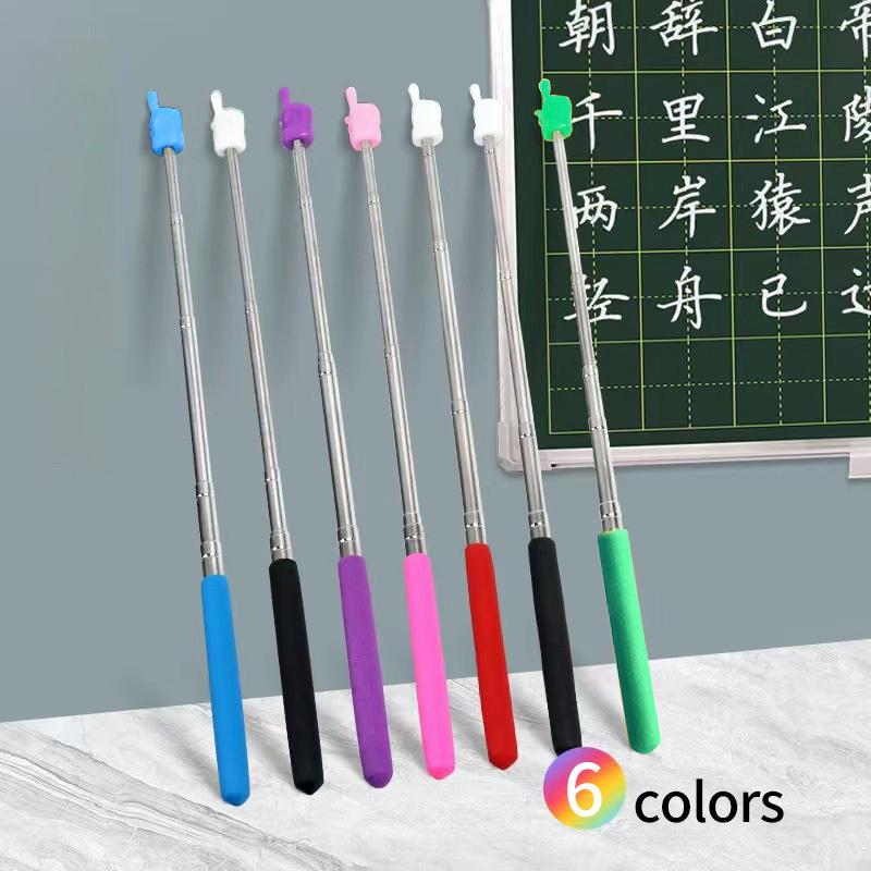1/5 шт. Черная выдвижная указка для учителя, указка для обучения пальцем, телескопическая указка, школьные ручные инструменты для презентаций