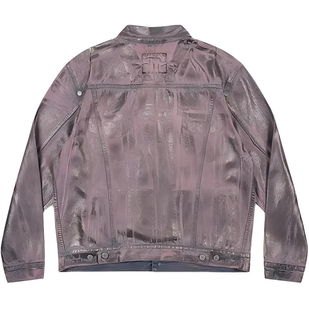 Levis Однотонная Куртка Рабочая Винтажная на Пуговицах с Множеством Карманов Мужская Куртка 72334-0747