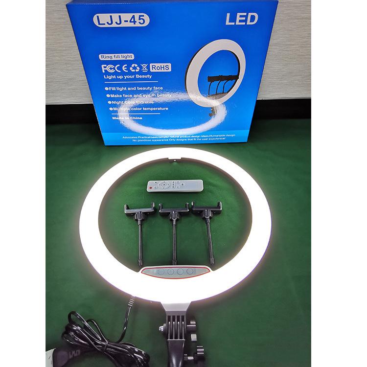 Многоразмерный кольцевой светильник для фотосъемки Beauty Ring Light (6", 8", 10", 12", 13", 14", 18", 22") - Трехцветный живой заполняющий свет