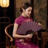Handwritten Calligraphy Chinese Folding Fan Antique Style Hand Fan Decorative Fan  Photo Props