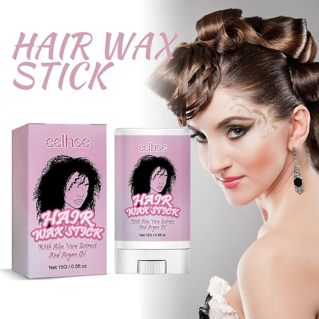 Hair wax stick hair styling small broken hair natural gloss solid hair oil stick