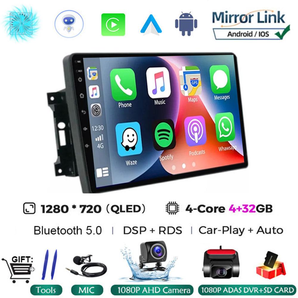 Для Jeep Compass/Commander/Grand Cherokee/Wrangler/Liberty AutoRadio Android 14 Car Radio QLED GPS Navigation Multimedia Player