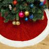 Christmas Tree Skirts Santa Claus Snowflake Printed Xmas Tree Bottom Decor Mat Merry Christmas Home Party Supplies Decoarations