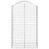 VidaXL Panier de Gabions Arqué Cage à Gabion Mur de Gabion Panier à Pierre Gabion pour Pierre Jardin Patio Extérieur 153438