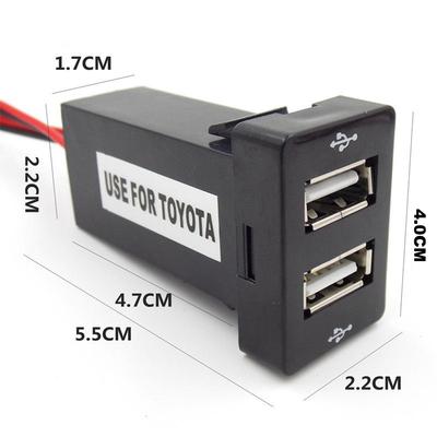 Для Toyota Corolla Оригинальное отверстие Модифицированное USB Автомобильное зарядное устройство для телефона Двойное 4.2A Двойное автомобильное зарядное устройство Установка Зарезервированное положение отверстия