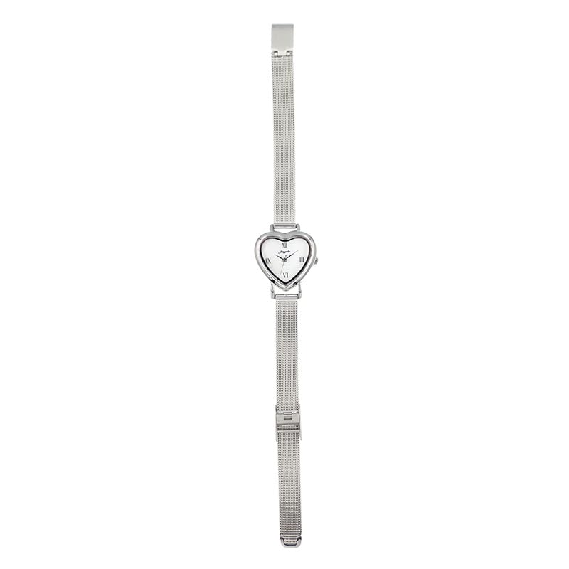 Watch Fragola Heart Mesh Belt Watch SV Silver [Follow] N00224S-1 Women's