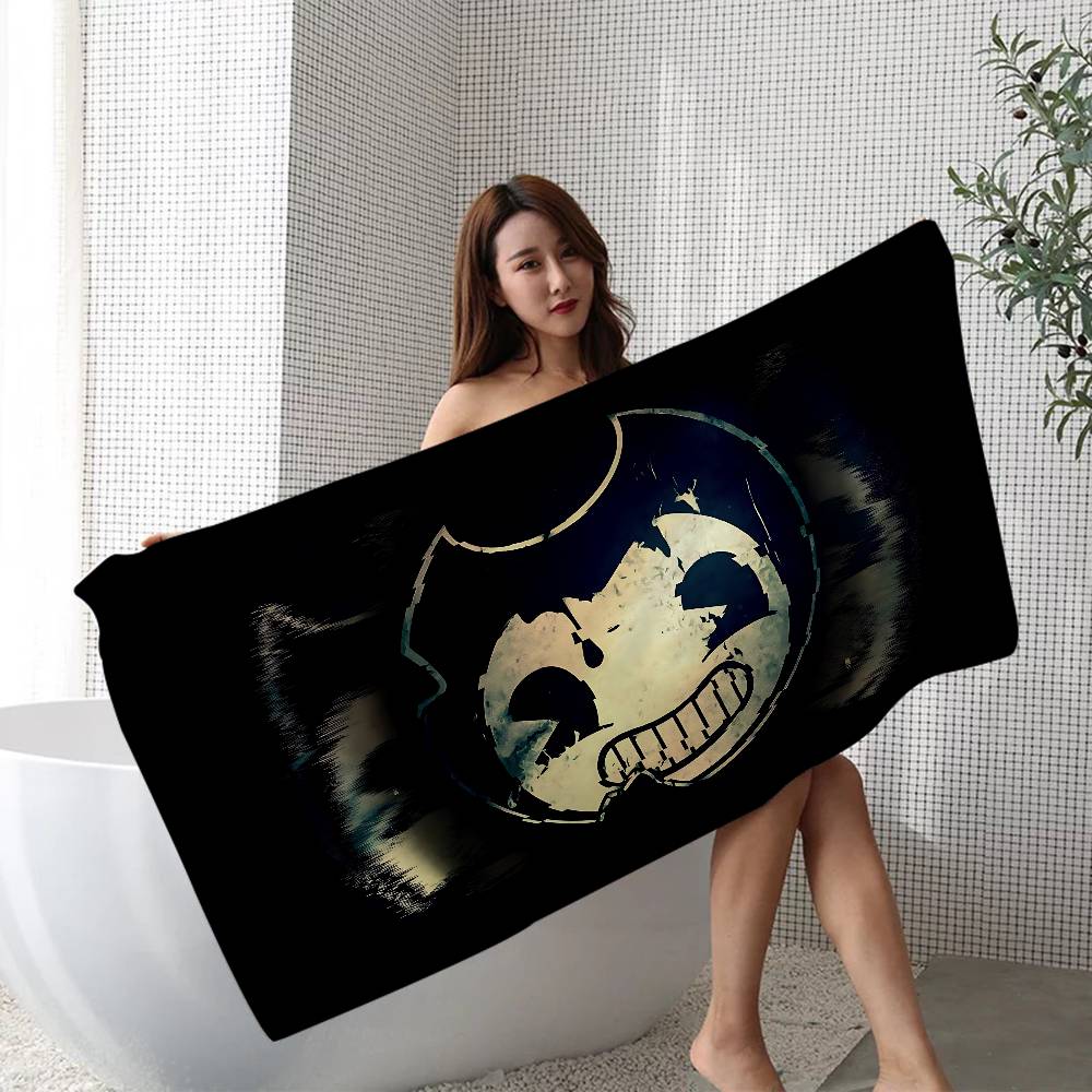 Horror Game B-Bendy And The Ink M-Machine Big Microfiber Beach Towels Quick Dry Towel Sand Beach Towels Pool Towel