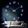 Acrylic Clock Wall Mirror DIY Self Adhesive Interior Creative Wall Decoration
