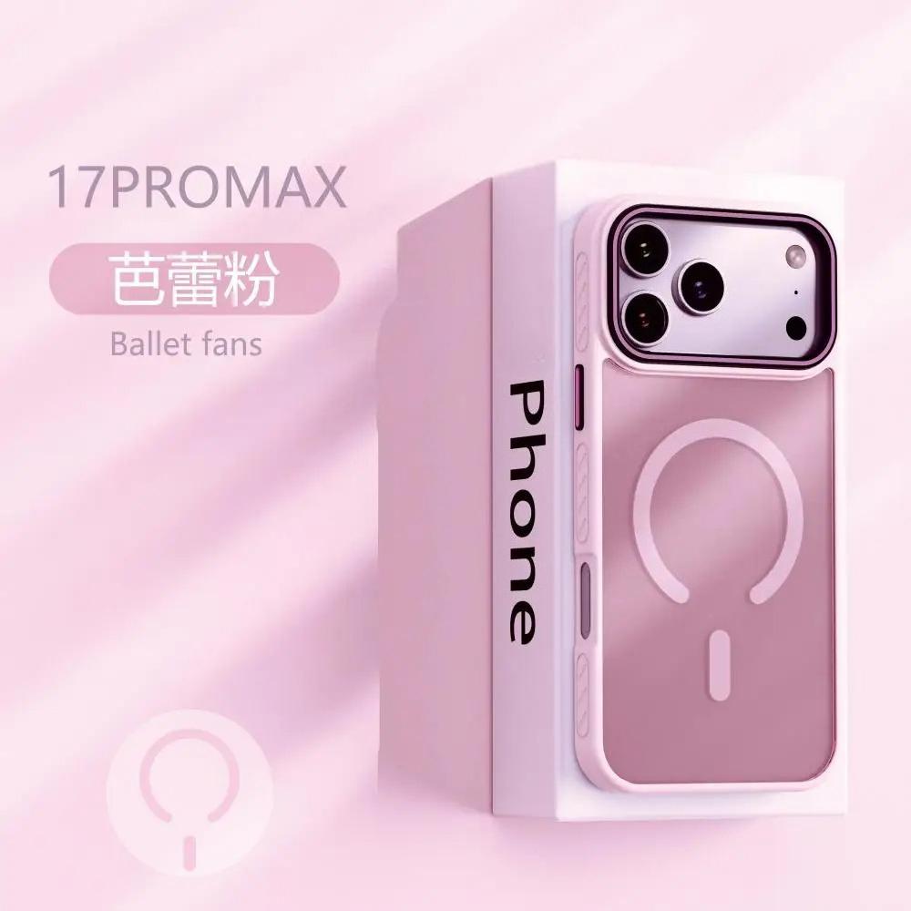 Новый Матовый Полупрозрачный Магнитный Чехол Для Телефона Для 17 17 Air 17Pro 17 Pro Max Для Magsafe Беспроводной Заряд Ударопрочный Чехол