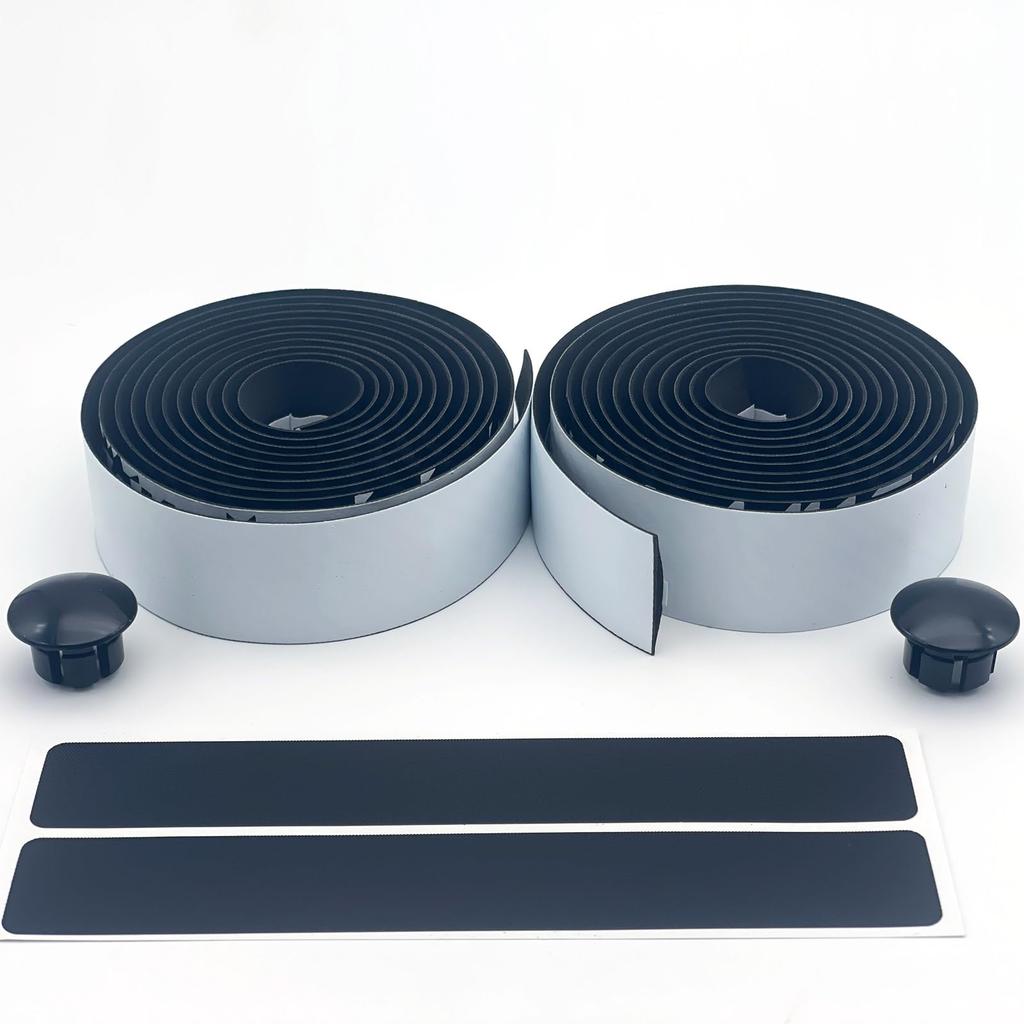 LEXOR Bicycle Handlebar Handle Grip Shock Tape, Tape, Absorbent, White/Black