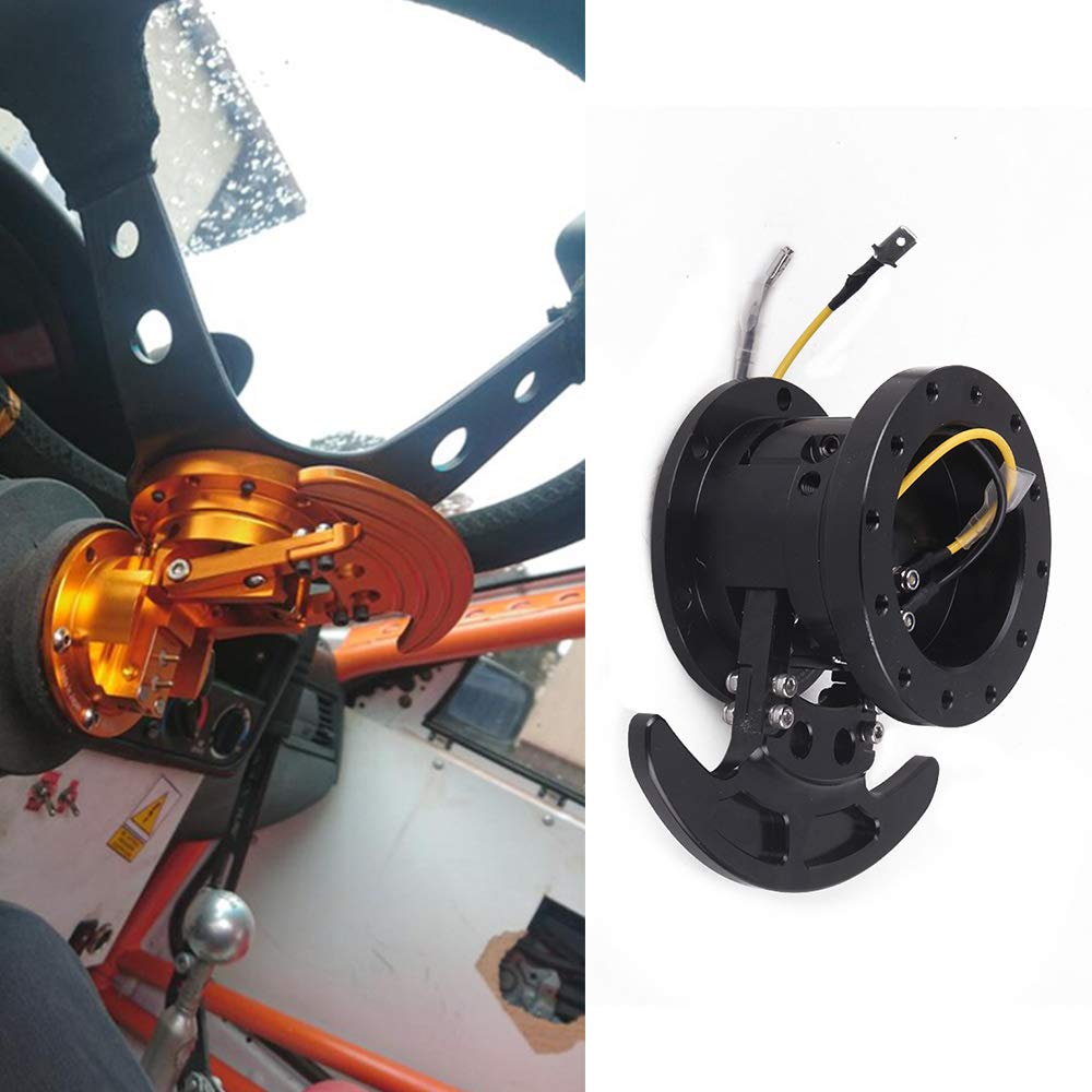 MUTEKI Ступица рулевого колеса Quick Release Steering Boss Откидной гоночный ступичный адаптер Съемный комплект Snap-off Flip-up Boss Universal (кипа