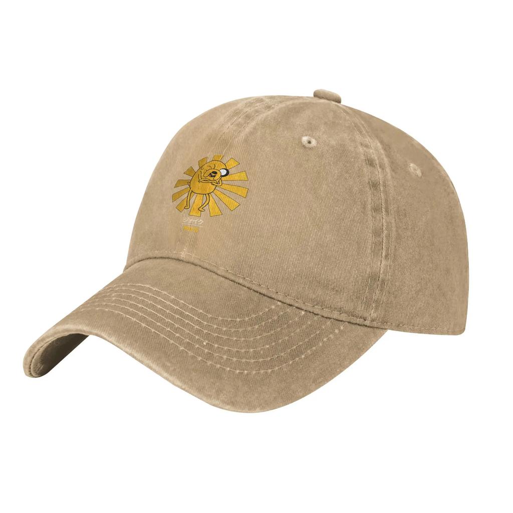 Кепка с козырьком Adventure Jake Time Модная потертая джинсовая стираная Snapback Hat для унисекс Женская летняя головной убор для улицы Подарок Кепки Кепка