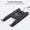 Laptop Cooler Base Stand Foldable Laptop Cooling Pad Holder Portable Notebook Radiator Bracket Heighten Rack With 1 Cooling Fans