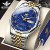 New Business and Leisure Men's Watch Geneva Pattern Dial Mechanical Watch Waterproof High-end Watch