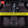 DOODRYER Custom Car Floor Maters For Lincoln MKS MKZ Continental Auto Carpets Foot Coche Accessorie
