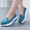 Модные весенне-осенние женские туфли-лоферы на платформе, женские туфли из натуральной кожи с перфорацией, повседневные туфли, женские слипоны, мокасины, криперы, размер 42