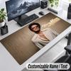 Bruno Mars Personalized Large Mouse Pad Custom Name Text Extended Desk Mat Gaming Mousepad