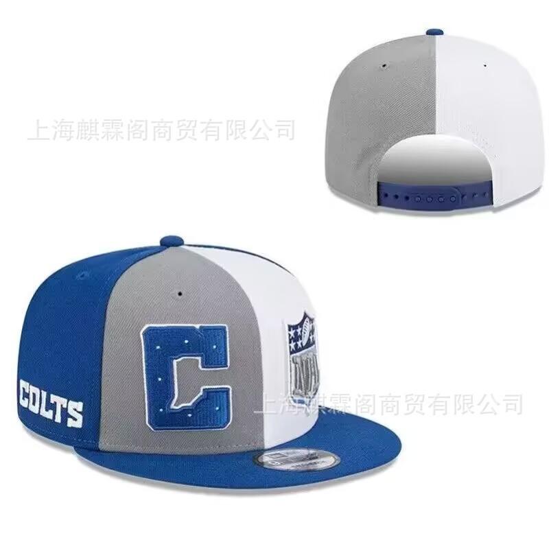 Unisex Embroidered Flat Brim Baseball Cap NFL Team Style Outdoor Sun Hat