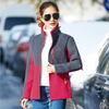 Plus Size Women's Sweatershirt Plush Thickened Young and Middle-aged Fleece Coat Female Blouse Loose Zip Embroidered Jacket