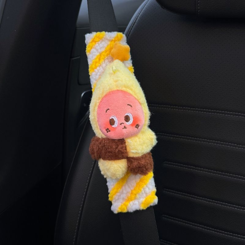 2026 New Car Seatbelt Shoulder Pads, Car Seatbelt Decoration, Anti-Wear Clothing, a Pair for Couples, Cute for Women