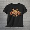 Rockabilly Racing Skull Tee Hot Rod Shirt Vintage T-Shirt Punk Greaser Style Gift For Car Lovers Biker Tee Unisex Ladies Long Sleeve Hoodie