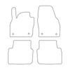 [Blm]Sk017 Black - Set Of Velour Floor Mats Suitable For Skoda Kamiq 2019- - Black Trim