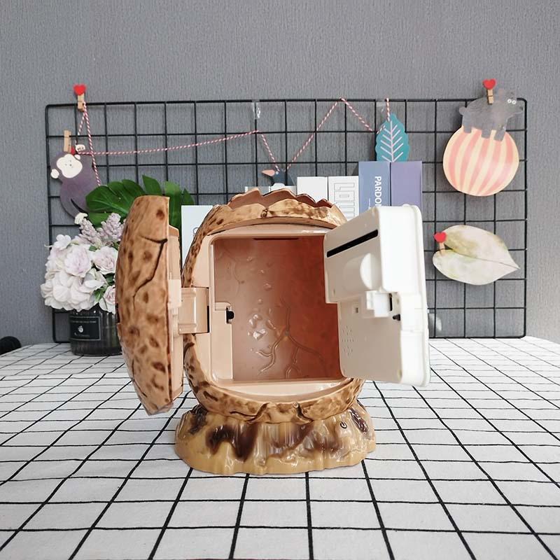 Tyrannosaurus Rex Fingerprint Egg Safe - Kids Piggy Bank Toy Gift