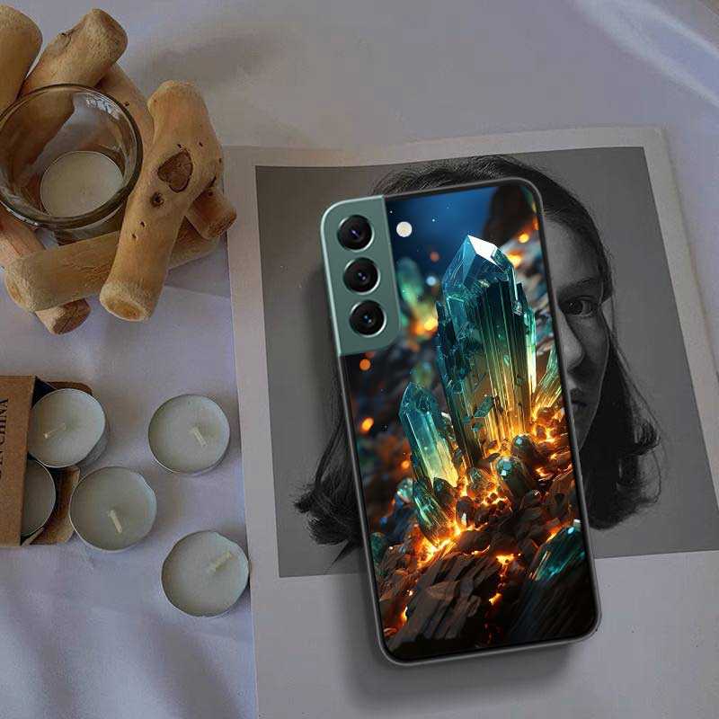 Чехол для телефона из натуральных хрустальных бриллиантов для Samsung Galaxy S22 S25 Ultra S21 S10 Plus S26 Edge S20 S23 S24 FE Силиконовый Мягкий