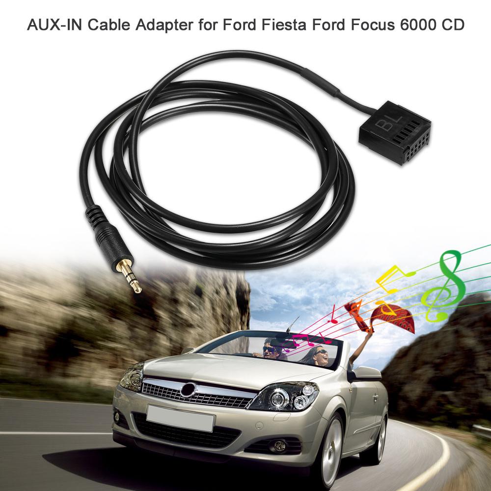 AUX-IN Audio Cable Adapter Aux Car Stereo Fit for Ford Fiesta Ford Focus 6000 CD