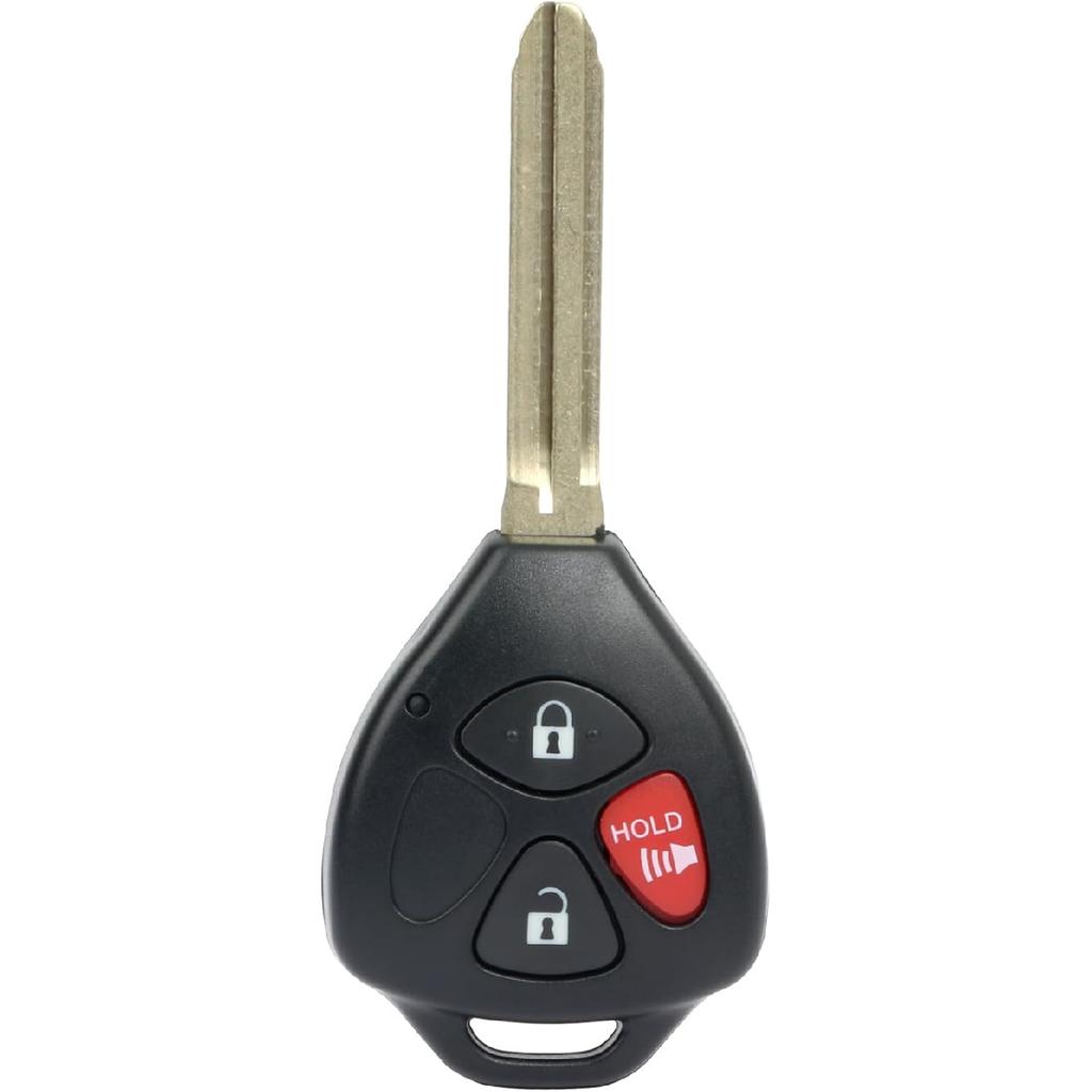OCPTY 1 X Flip Key Entry Remote Control Key Fob Transmitter Replacement for 05-13 for Scion for Toyota tC Yaris 1.5L 2.4L 3 Buttons,2006 for Scion tC