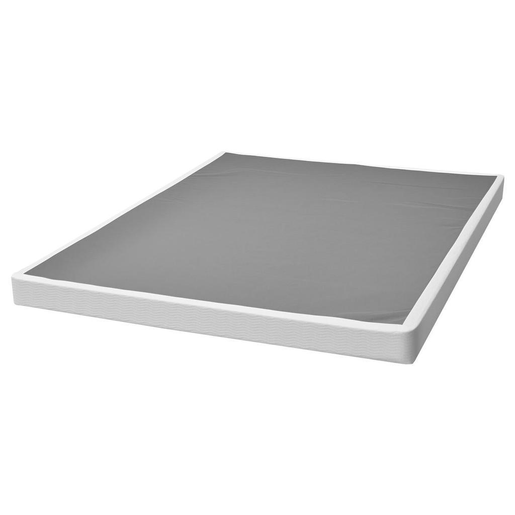 Box Spring, Queen Size Bed Frame with Washable Fabric Cloth, Heavy Duty Metal Frame for Queen Bed, 102 mm Mattress Foundation, 1587.57 kg Max Weight