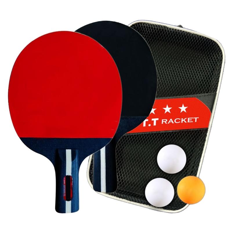 Pingpong Training Bat Rubber Racket Table Tennis Handle for Improving Table Tennis Pingpong Bat Table Tennis Paddle Set