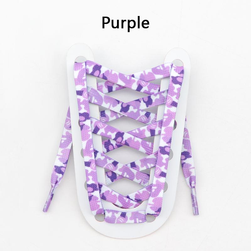 Trend Creative Shoelace Cloud Camouflage Shoelaces for Sneakers Width 0.8CM 120/140/160CM Flat Shoe Laces for AJ1&AF1 Woman Man
