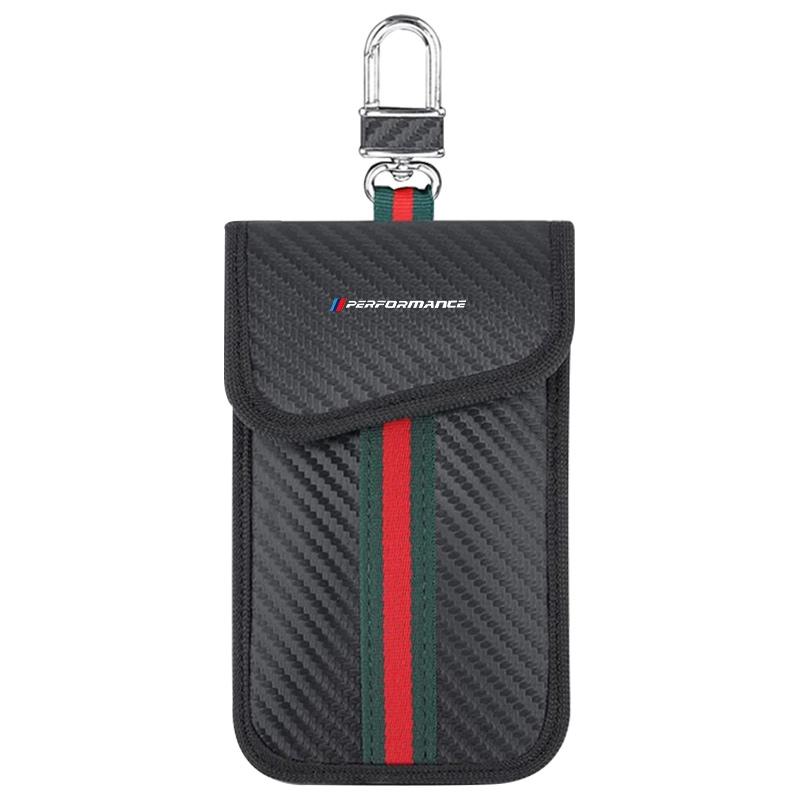 BBKG7 Car Key Case Signal Blocking Protector Pouch Accessory For BMW X1 X2 X3 X5 X6 E46 E39 M1 M2 M3 M6 M135i M140i M240i F21 F25 F34