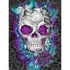 5D DIY Алмазная картина Фиолетовый череп Алмазная вышивка Полный набор мозаики Вышивка крестиком Домашний декор Подарки ручной работы