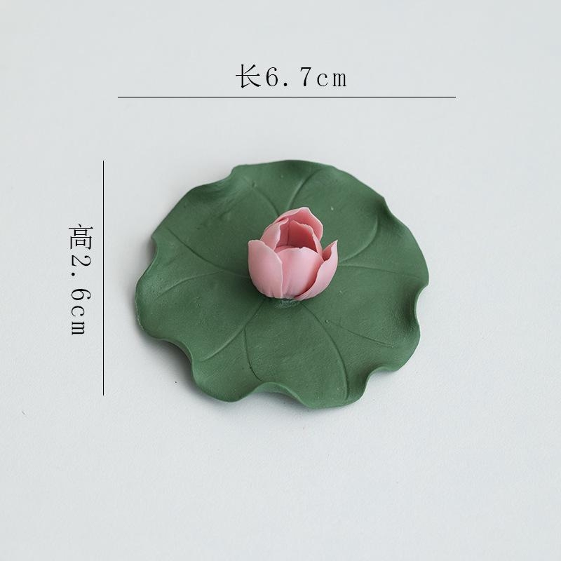 Керамическое Рукоделие Ручная Работа Лотос Держатель Аромата Кадильница Искусственный Цветок Кувшинка Декоративные Фигурки Декор для Дома