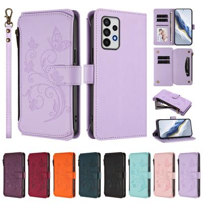 Чехол-книжка из искусственной кожи для Samsung Galaxy A72 A52 S A42 A32 A22 A12 A02 A71 A51 A41 A31 A21 A11 Кошелек на молнии Чехол для карт