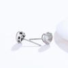 Серебряные серьги в форме сердца для женщин и девочек, модные серьги в форме сердца, ювелирные аксессуары