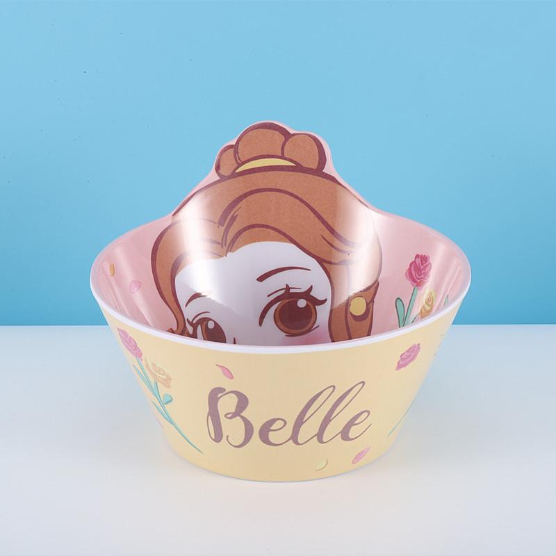 Disney Cartoon Princesses Elsa and Olaf Mickey and Minnie Daisy Stitch and McQueen Silicone Placemats and Melamine Baby Feeding Bowls