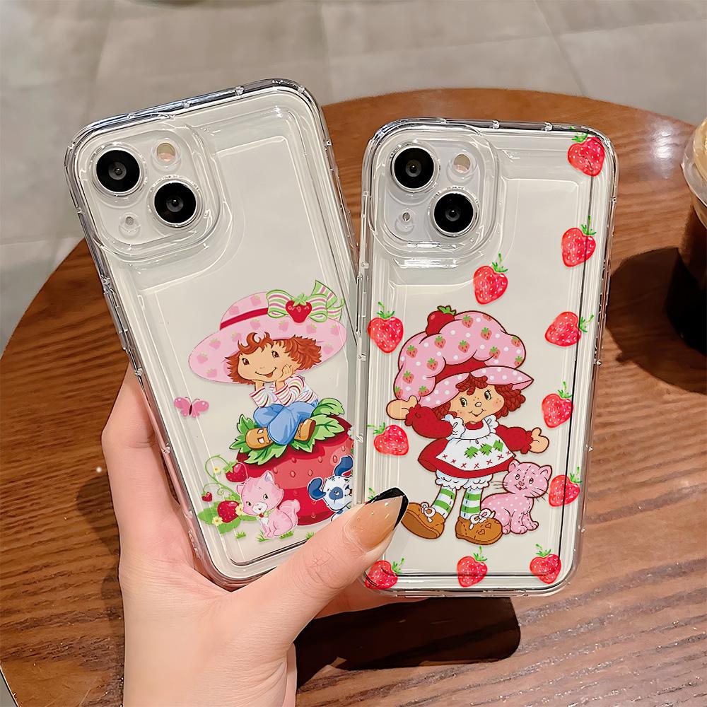 Милый Чехол-Клубника S-Клубничный Торт S Для Samsung Galaxy A55 A35 A15 A54 A34 A24 A14 A05 A13 A73 A53 A33 A23 4G 5G Задняя Крышка