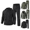 Men's Jacket Suit Men's Workwear Wear Resistant Camouflage Suit Hooded Training Suit Mountaineering Outdoor Suit