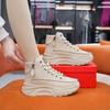 Autumn High Top Sports Thick Soled Shoes for Women Round Toe Shoes for Women Elevated Height Casual Board Shoes